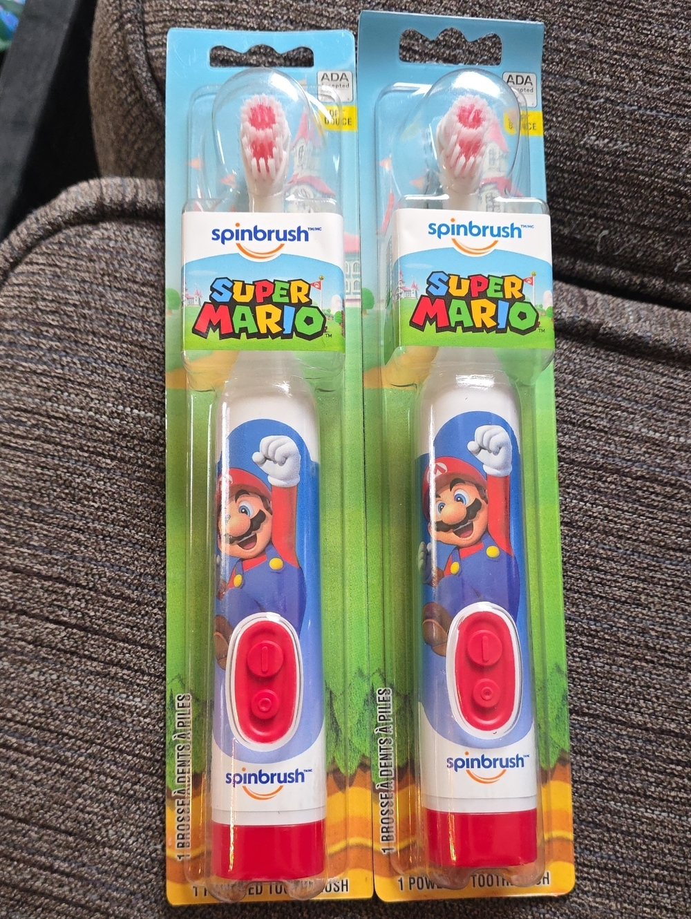 Spinbrush Super Mario Kids Electric Toothbrush - Red